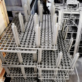 Heat treatment tooling casting material rack